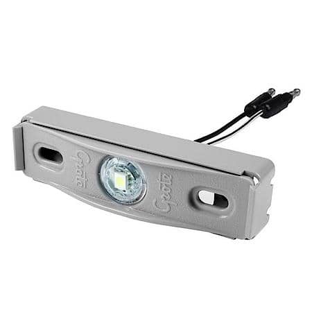 MicroNova ® Dot LED License Light, with Adapter Bracket, Multi-Volt, Gray Kit