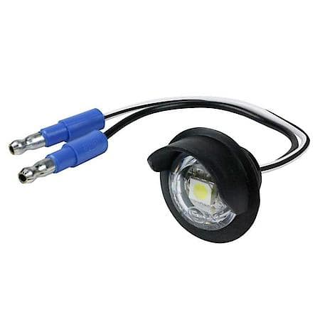 MicroNova ® Dot LED License Light, with Hooded Grommet, Multi-Volt, Clear