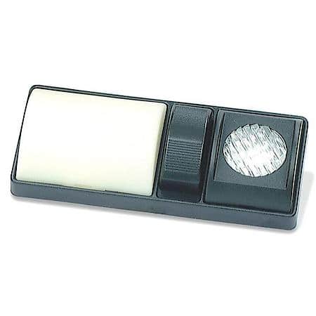 Dome-Interior Lamp, Clear, Euro Style Map, 3-Way Switch