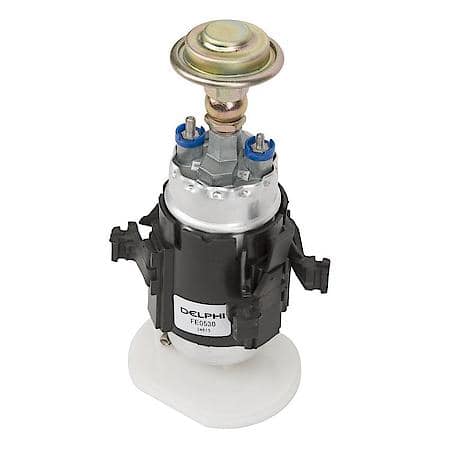 Electric Fuel Pump & Strainer Set: 12V, 2 Male Threaded Terminals, Ext. Strainer