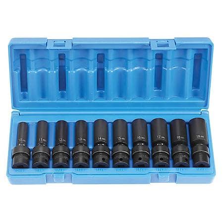 3/8 Dr 10Pc Dp Univ Metric