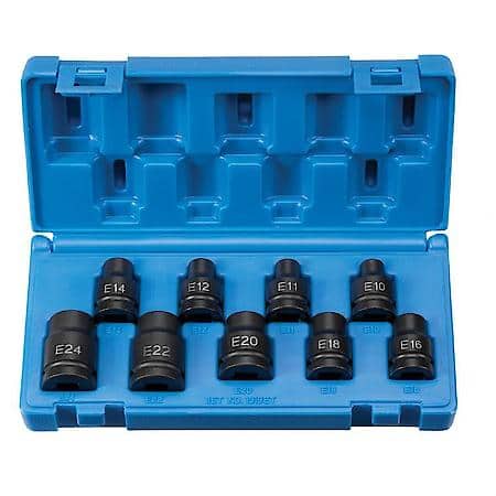 1/2 Dr 9Pc External Torq Set