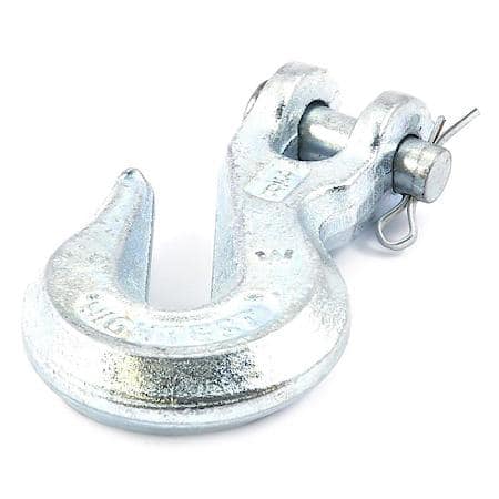 3/8in (9.52mm) Clevis Grab Hook - 5,400 lbs. Safe Work Load - High test, drop forged and galvanized