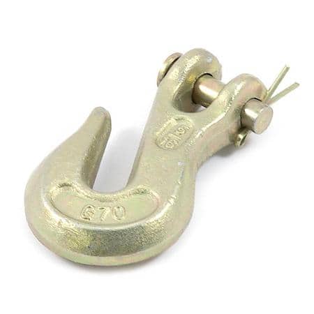 5/16in Grade 70 Clevis Grab Hook - 3,900 Lbs Safe Work Load - High test, drop forged and galvanized