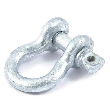 5/16in (7.94mm) anchor shackle with screw pin and 1,500 Lbs SWL - Pins are alloy steel