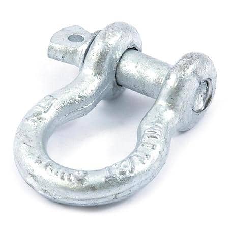 7/16in (11.11mm) anchor shackle with screw pin and 3,000 Lbs SWL - Pins are alloy steel