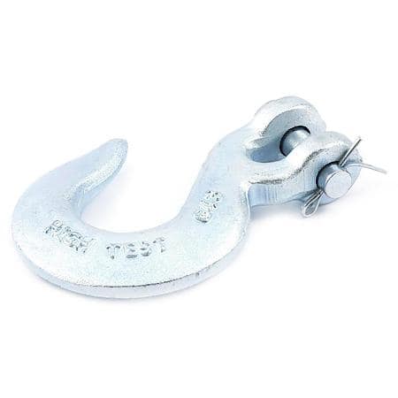 5/16in (7.94mm) Clevis Slip Hook - 2,875 lbs SWL - High test - Drop forged and galvanized