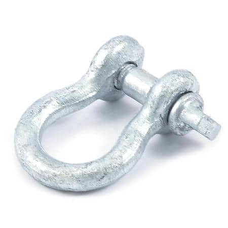 1/4in (6.35mm) anchor shackle with screw pin and 1,000 Lbs SWL - Pins are alloy steel
