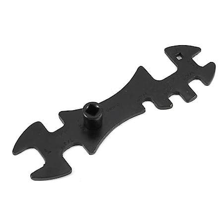 Cylinder Wrench - 9-Way - Rugged forged - 7/16in thru 11/16in , 7/8in, 1in, 1/4in socket and 3/16in square