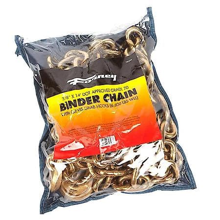 Chain, Binder, 3/8 Inch by 14 Feet, G70, 1-Each
