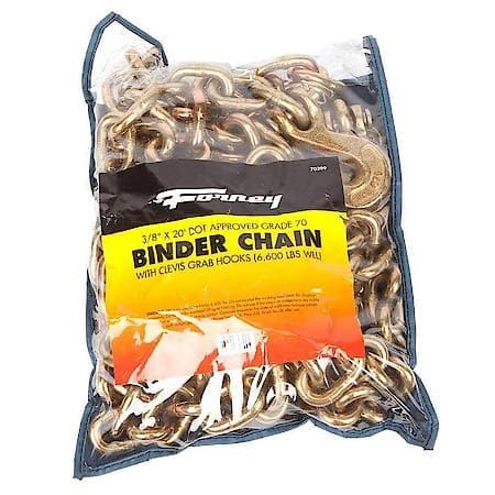 Binder Chain, 3/8 Inch x 20 Feet, G70, 1-Each