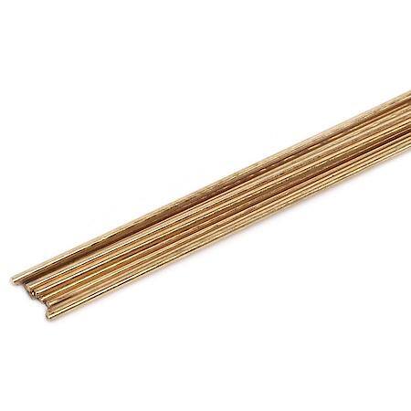Low Fuming Bare Brass, Gas Brazing Rod, 3/32in x 18in - Balanced zinc and copper alloy