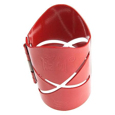Pipe Cutting Guide - for 2-7/8in Pipe Total Cut 4-In-1 - Includes a spring loaded hinge - Red