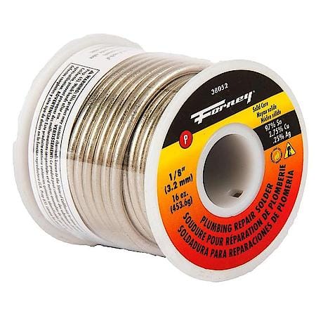 Solder - Flo-Temp inLead Freein - 95% Tin/4.5% Copper/.5% Silver - Solid wire 1/8in