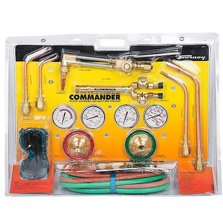 Oxygen-Acetylene Welding Kit - Heavy Duty - Deluxe Victor╜ Compatible - Welds to 1/2in - Cuts to 8in