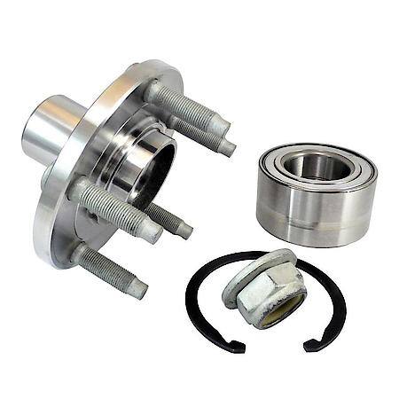 Wheel Hub Repair Kit: Includes Spindle Hub, Wheel Bearing, Axle Nut, C-Clip