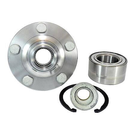 Wheel Hub Repair Kit: Includes Spindle Hub, Wheel Bearing, Axle Nut, C-Clip