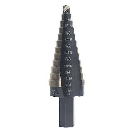 4 12 Hole Sizes 3/16-7/8 1/16 Increments