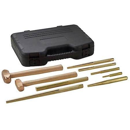 9 Pc Brass Hammer Kit