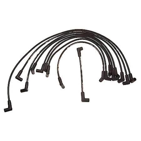 Spark Plug Wire Set: Fiberglass Reinforced Latex Graphite Core, 9 Wire Set