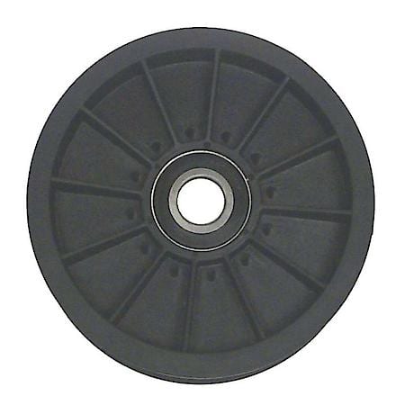 Flat Idler Pulley, I.D. .66", O.D. 4.96", Belt Groove .96"