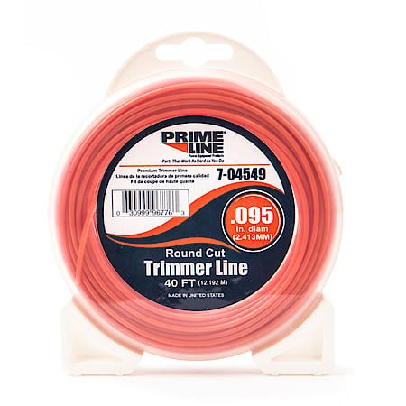 Universal Trimmer Line, .095, Orange, Length 40'