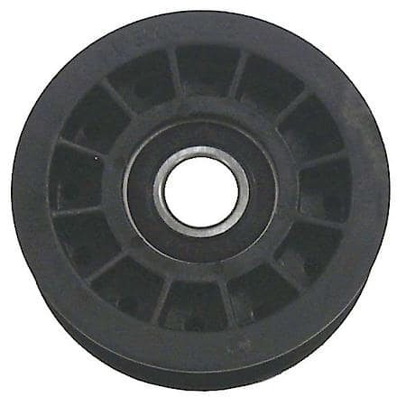 Flat Idler Pulley, I.D. .66", O.D. 3.5", Belt Groove .75"