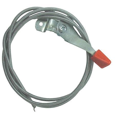 Throttle Control, 56.5" Length, 3" Lever Travel With Plastic Knob