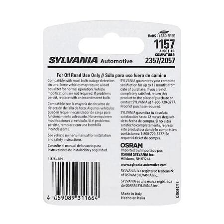 1157: White LED Mini Bulb, 2 Pack