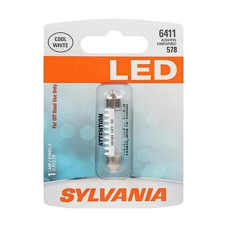 6411: White LED Mini Bulb, 1 Pack