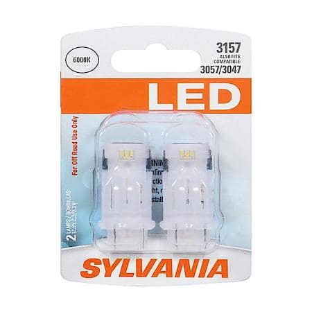 3157: White LED Mini Bulb, 2 Pack