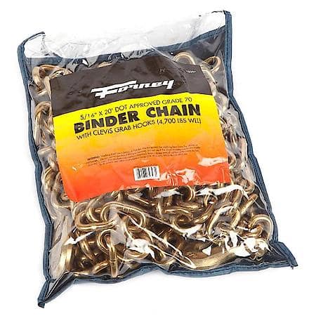 Binder Chain, 5/16 Inch by 20 Feet, G70, 1-Each
