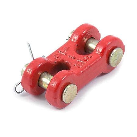 Galvanized Twin Clevis Link - 1/4in-5/16in grade 30 proof coil chain or high test chain - 4,700Lbs SWL