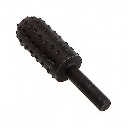 Rotary Rasp - 1-3/8in x 5/8in Cylindrical w/ Round End - 1/4in Shank - tempered steel - Max RPM, 2,499