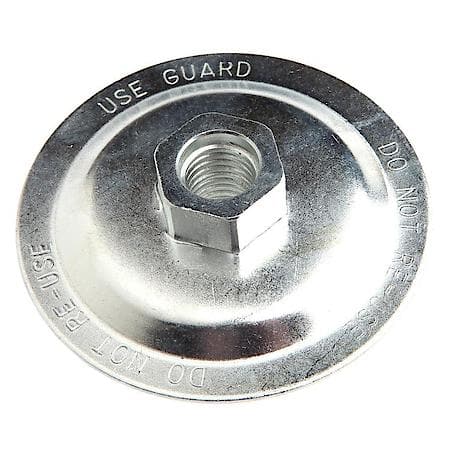 Grinder Backplate - Mounts 7in Type 27 depressed center Wheels w/o arbor to 5/8in-11 thread shaft