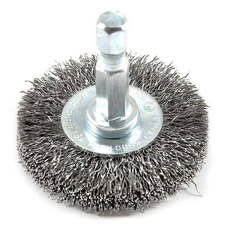 Wire Wheel Crimped, 1-1/2 Inch by .008 Inch by 1/4 Inch Hex Shank