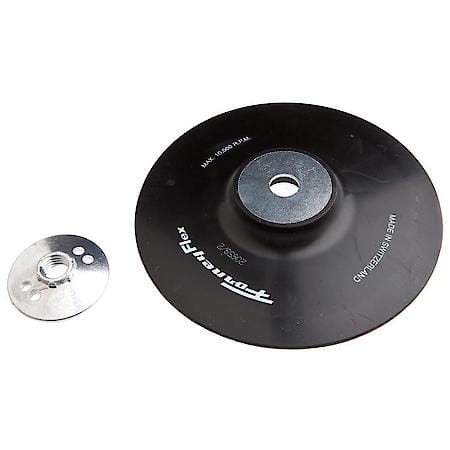 HD Flexible Backing Pad - 7in, 5/8in-11 thread shaft for sanding discs and buffing bonnets, 10,000 RPM