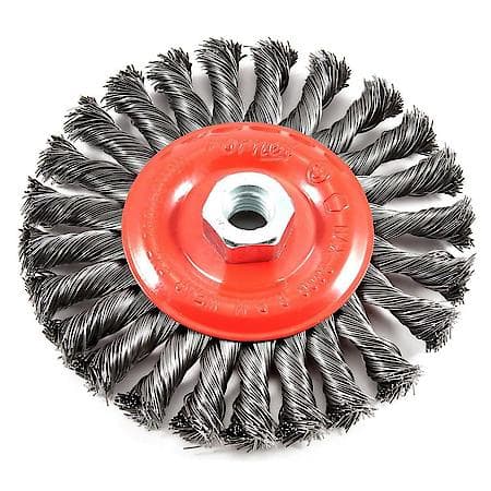 Wire Wheel Knotted, 6 Inch by .020 Inch by 5/8 Inch-11 Arbor