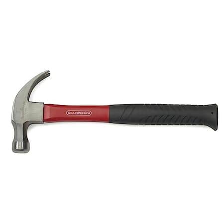 16 Oz. Curved Claw Hammer With Fiberglass Handle