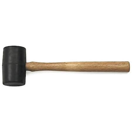 16 Oz. Rubber Mallet With Hickory Handle