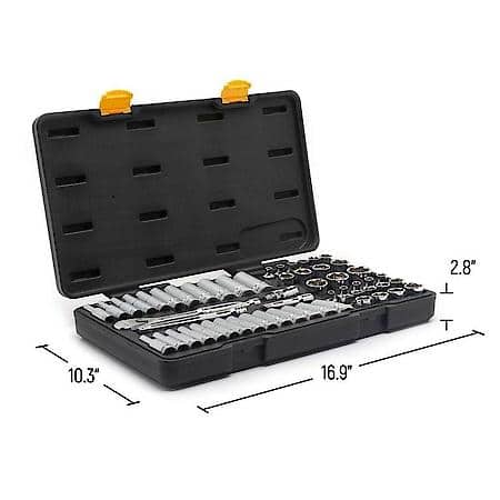 57 Piece 3/8" Drive 6 Point Standard & Deep SAE/Metric
