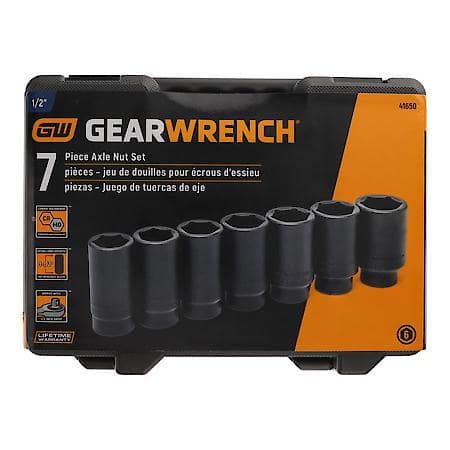 7 Piece Axle Nut Set