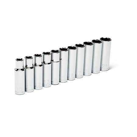 10 Piece 1/2" Drive Socket Set Metric