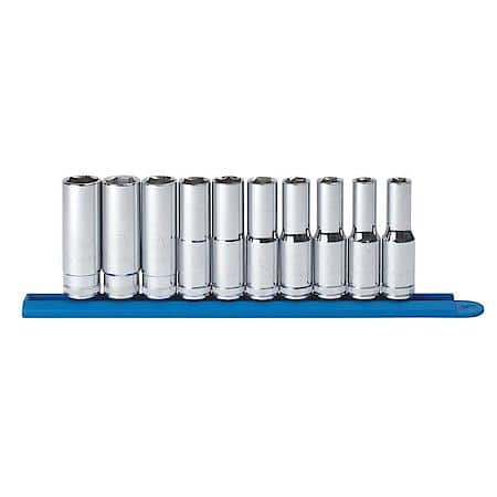 10 Piece 1/2" Drive Socket Set Metric