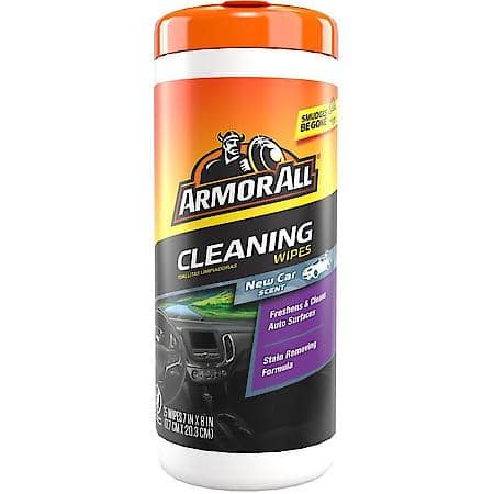 Air Freshening Cleaning Wipes, New Car Scent, 25 Count