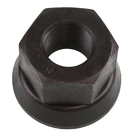 Motor Wheel Metric Flange Nut - Thread M22 x 1.5 - Hex 1 1/2" (38 mm) - Height 1 3/8" (34.9 mm)