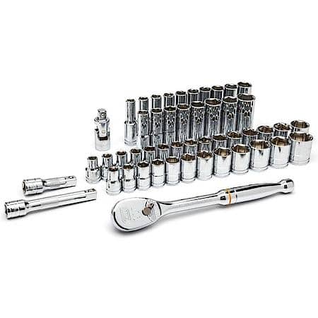 49 Piece 1/2" Drive 6 Point Standard & Deep SAE/Metric