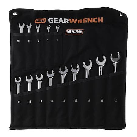 14 Piece 6 Point Combination Metric Wrench Set