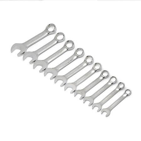 10 Piece Stubby Combination Wrench Set Metric