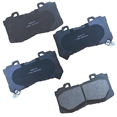 Severe Duty Front Brake Pads: Semi-metallic, Ideal for Heavy Towing - Front